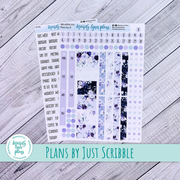 A5 Plans by Just Scribble Weekly Kit || Elegant Botanicals || 310