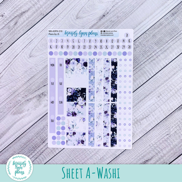 A5 Plans by Just Scribble Weekly Kit || Elegant Botanicals || 310