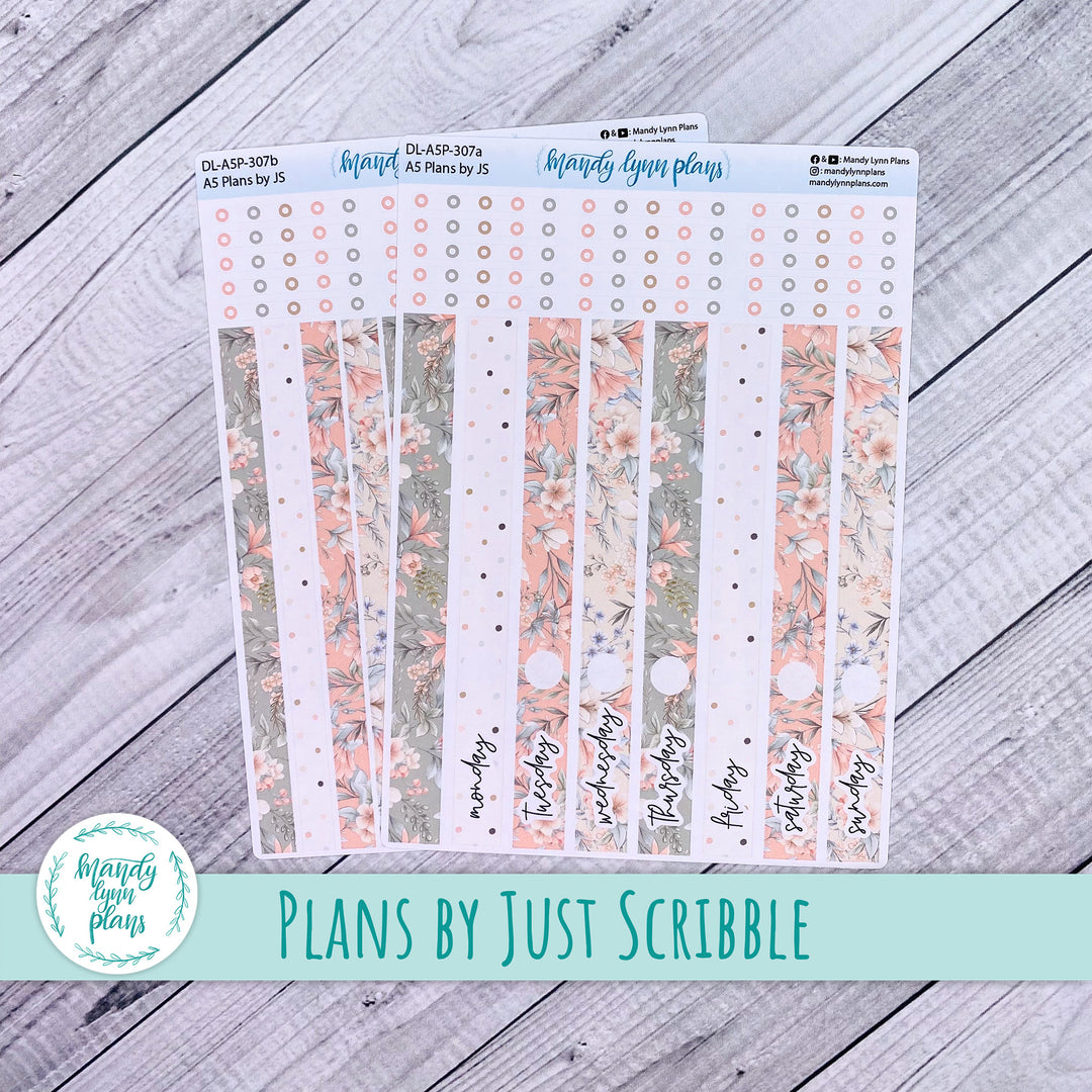 A5 Plans by Just Scribble Daily Kit || Garden Symphony || DL-A5P-307