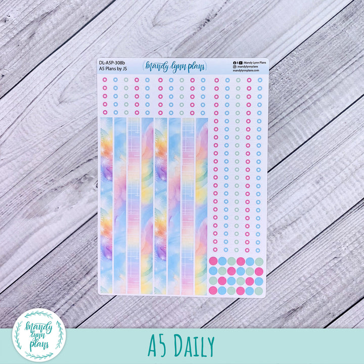 A5 Plans by Just Scribble Daily Kit || Watercolor Wonder || DL-A5P-308