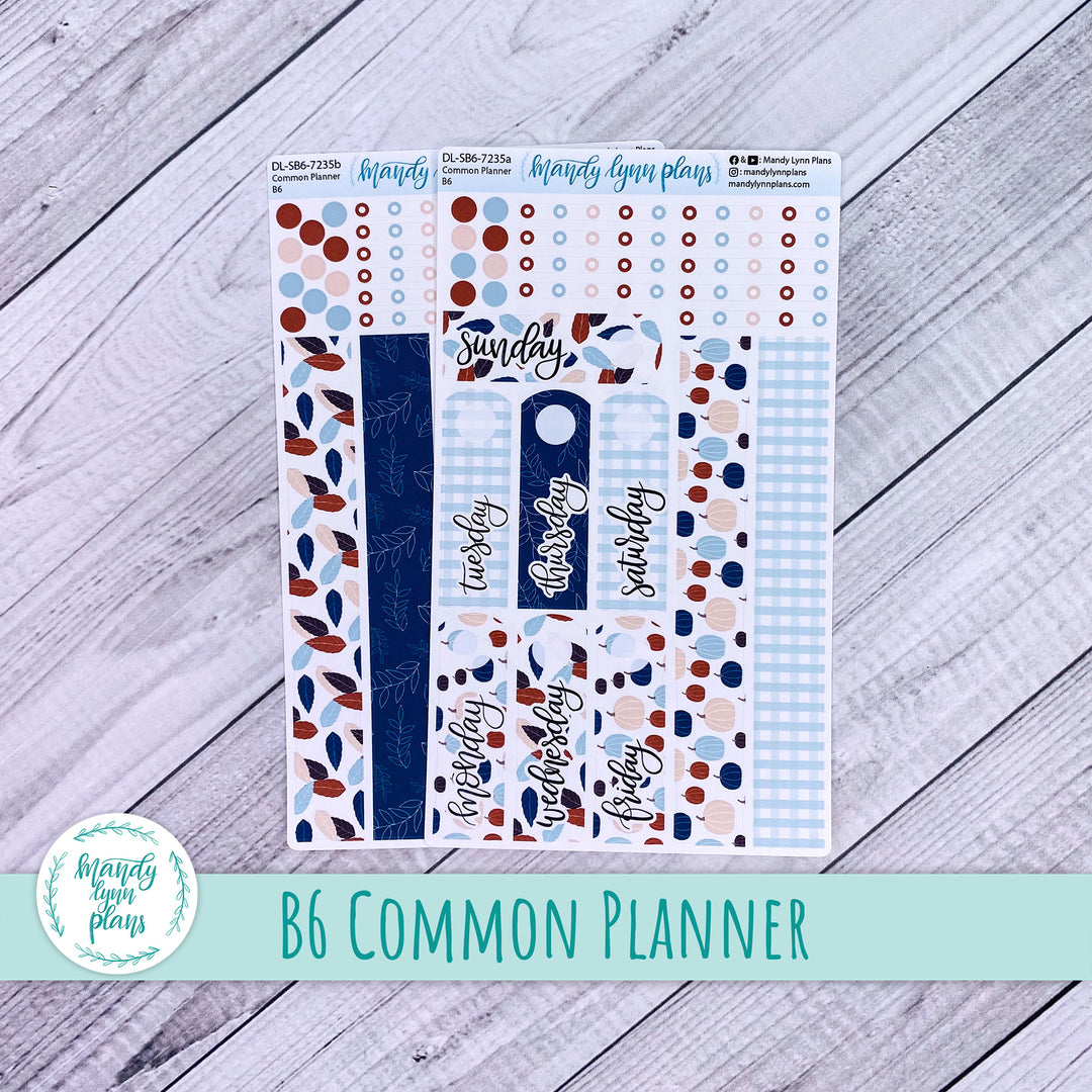 B6 Common Planner Daily Kit || Harvest Hues || DL-SB6-7235