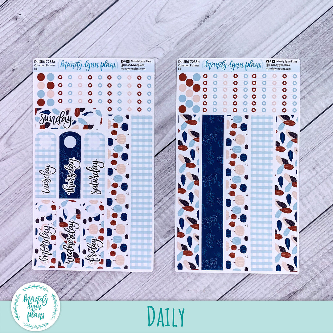 B6 Common Planner Daily Kit || Harvest Hues || DL-SB6-7235