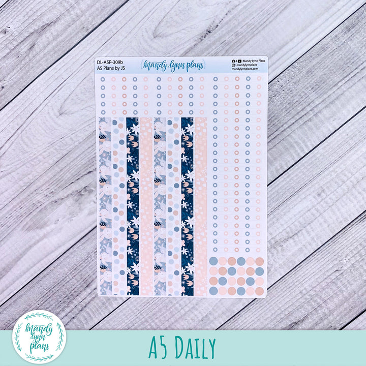 A5 Plans by Just Scribble Daily Kit || Bunny Bliss || DL-A5P-309