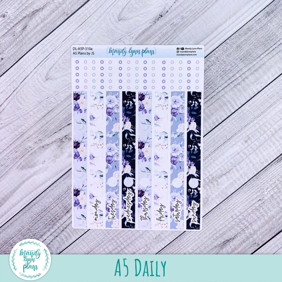 A5 Plans by Just Scribble Daily Kit || Elegant Botanicals || DL-A5P-310