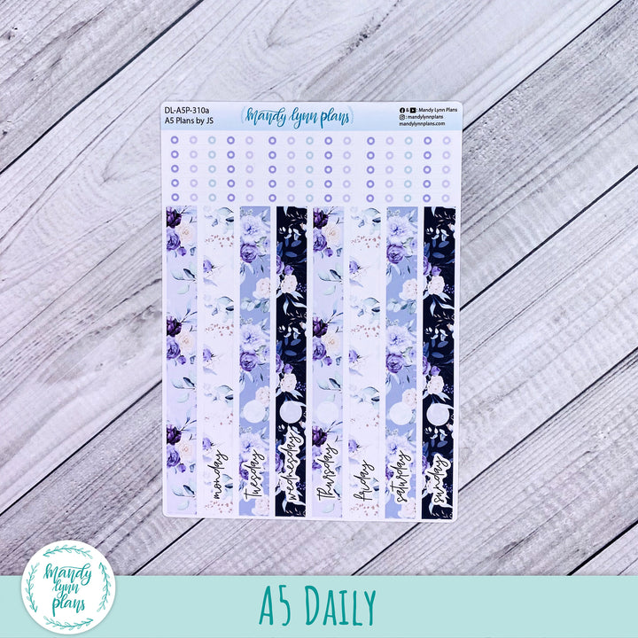 A5 Plans by Just Scribble Daily Kit || Elegant Botanicals || DL-A5P-310