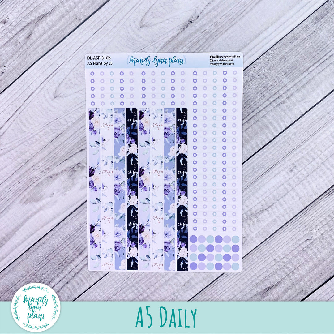 A5 Plans by Just Scribble Daily Kit || Elegant Botanicals || DL-A5P-310