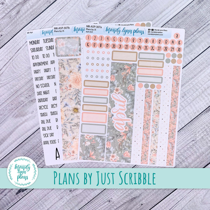 April 2025 Plans by Just Scribble Monthly || Garden Symphony || MK-A5P-307