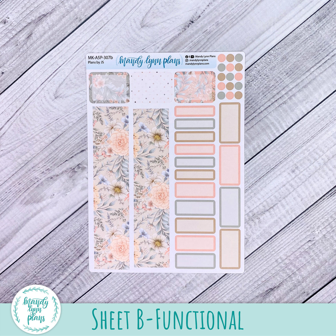 Any Month Plans by Just Scribble Monthly Kit || Garden Symphony || MK-A5P-307