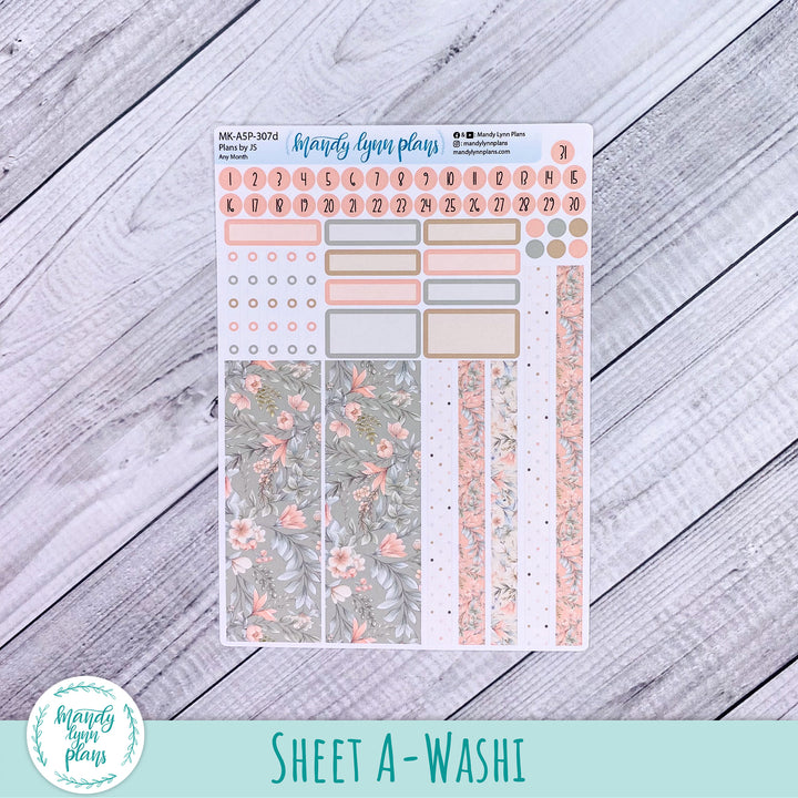 Any Month Plans by Just Scribble Monthly Kit || Garden Symphony || MK-A5P-307