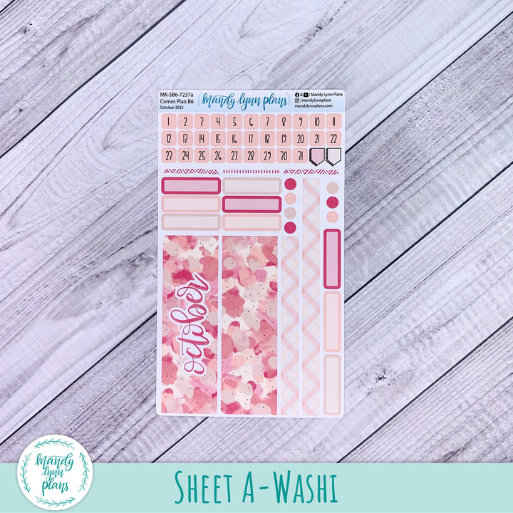 October 2023 B6 Common Planner Monthly Kit || Fall Blush || MK-SB6-7237