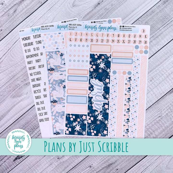 April 2025 Plans by Just Scribble Monthly || Bunny Bliss || MK-A5P-309