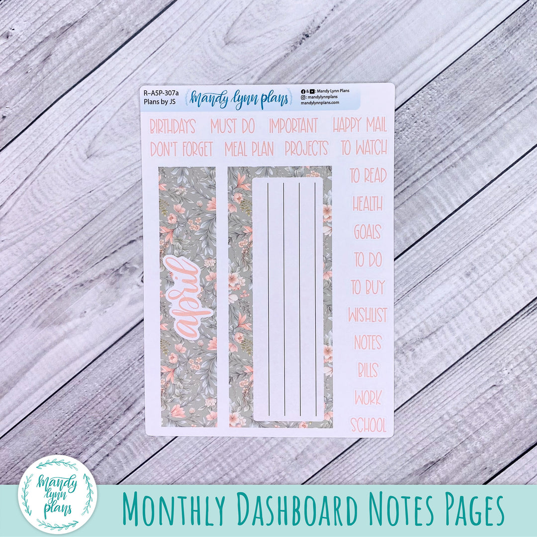 April Plans by Just Scribble Dashboard || Garden Symphony || R-A5P-307