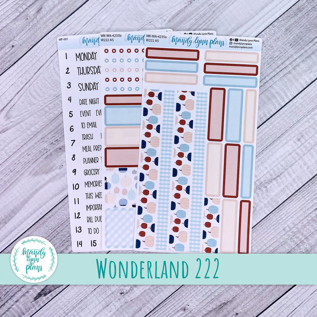 2024  Wonderland 222 Weekly Kit || Harvest Hues || 235