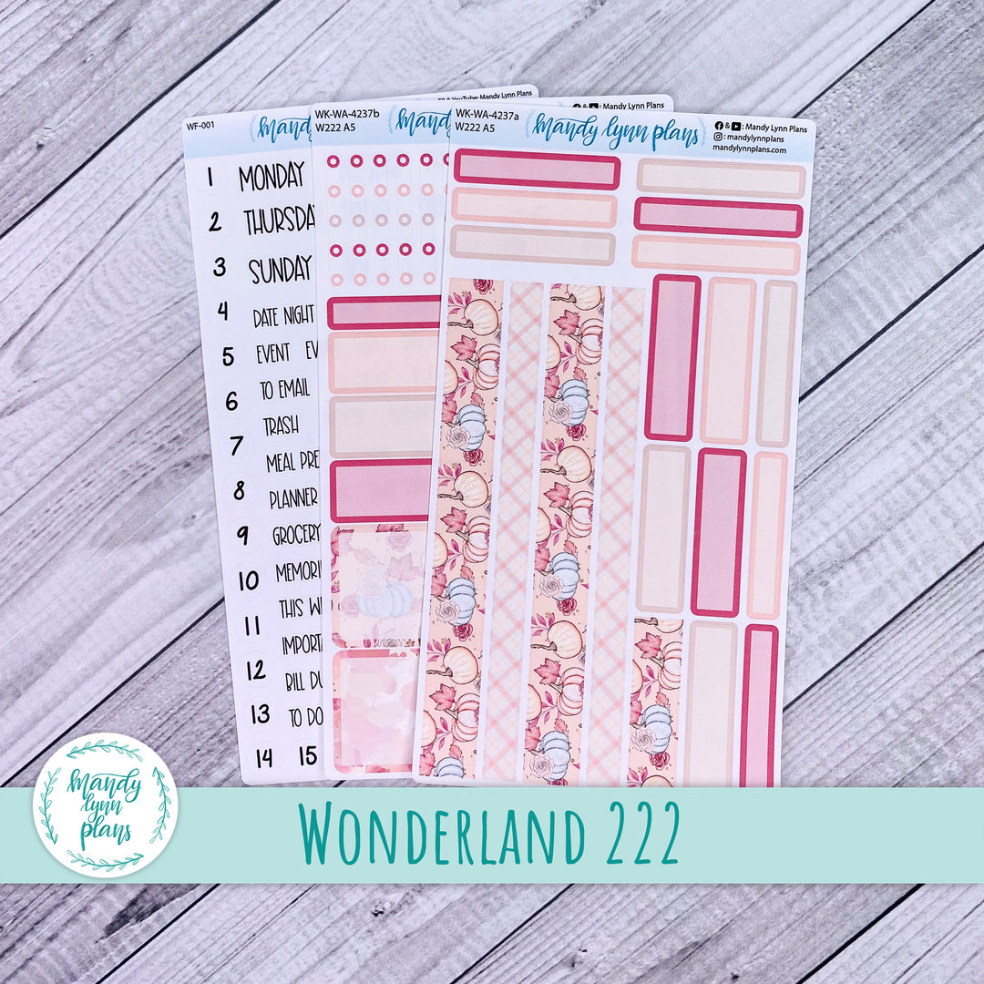 2024  Wonderland 222 Weekly Kit || Fall Blush || 237