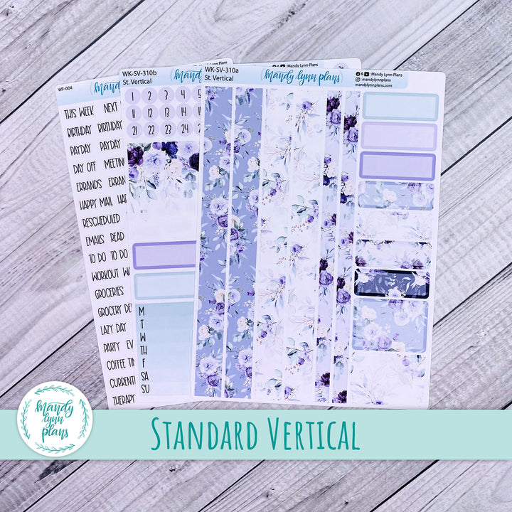 Standard Vertical Weekly Kit || Elegant Botanicals || WK-SV-310