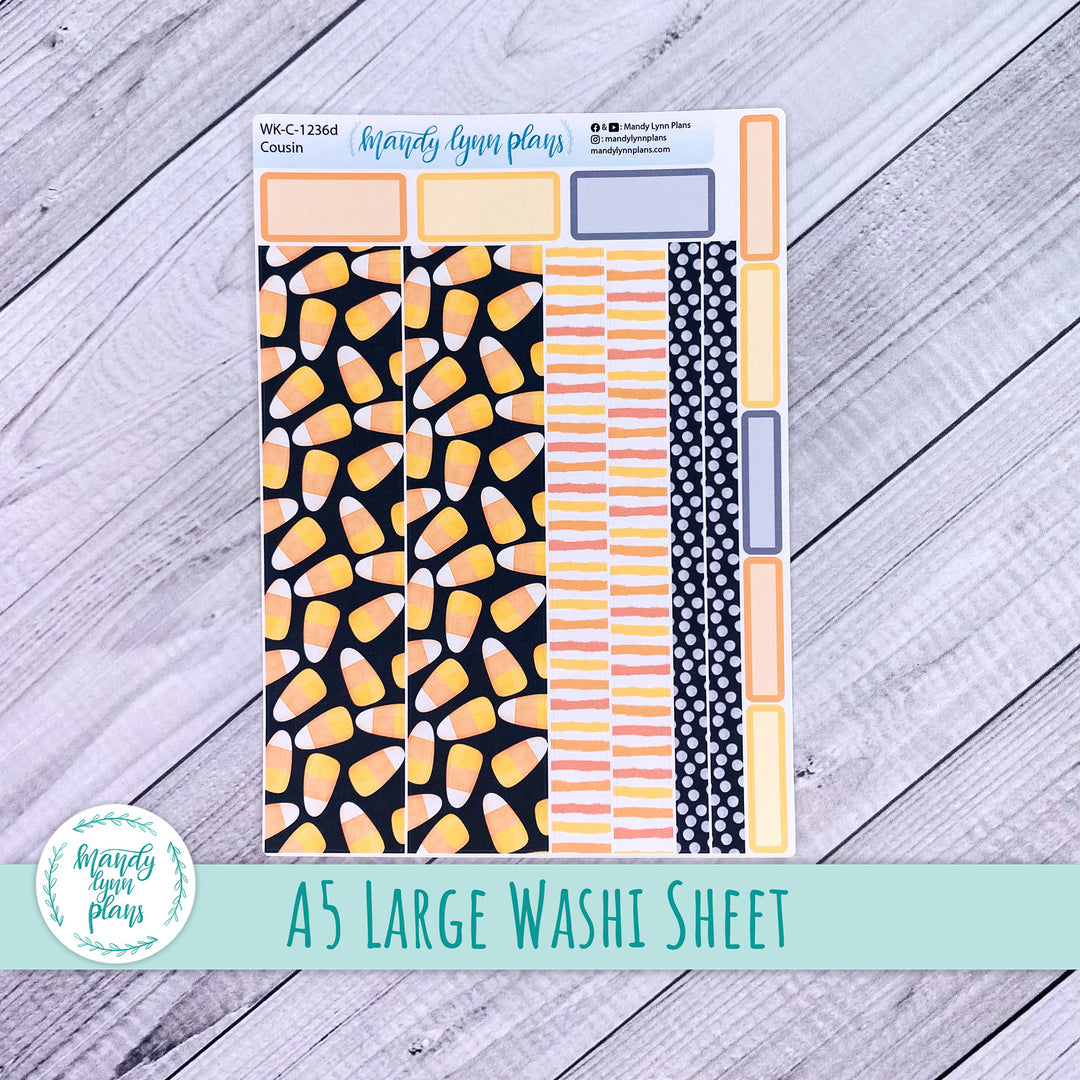 Candy Corn Large Washi Sheet || WK-C-1236D