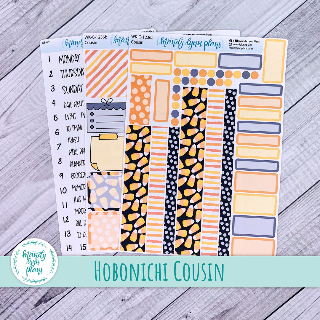 Hobonichi Cousin Weekly Kit || Candy Corn || WK-C-1236