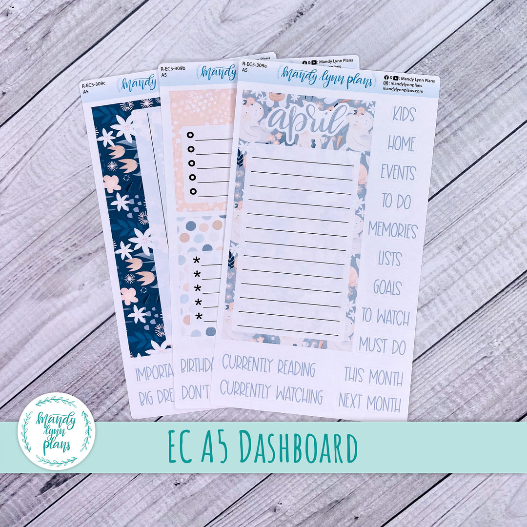 April EC A5 Dashboard Kit || Bunny Bliss || R-EC5-309