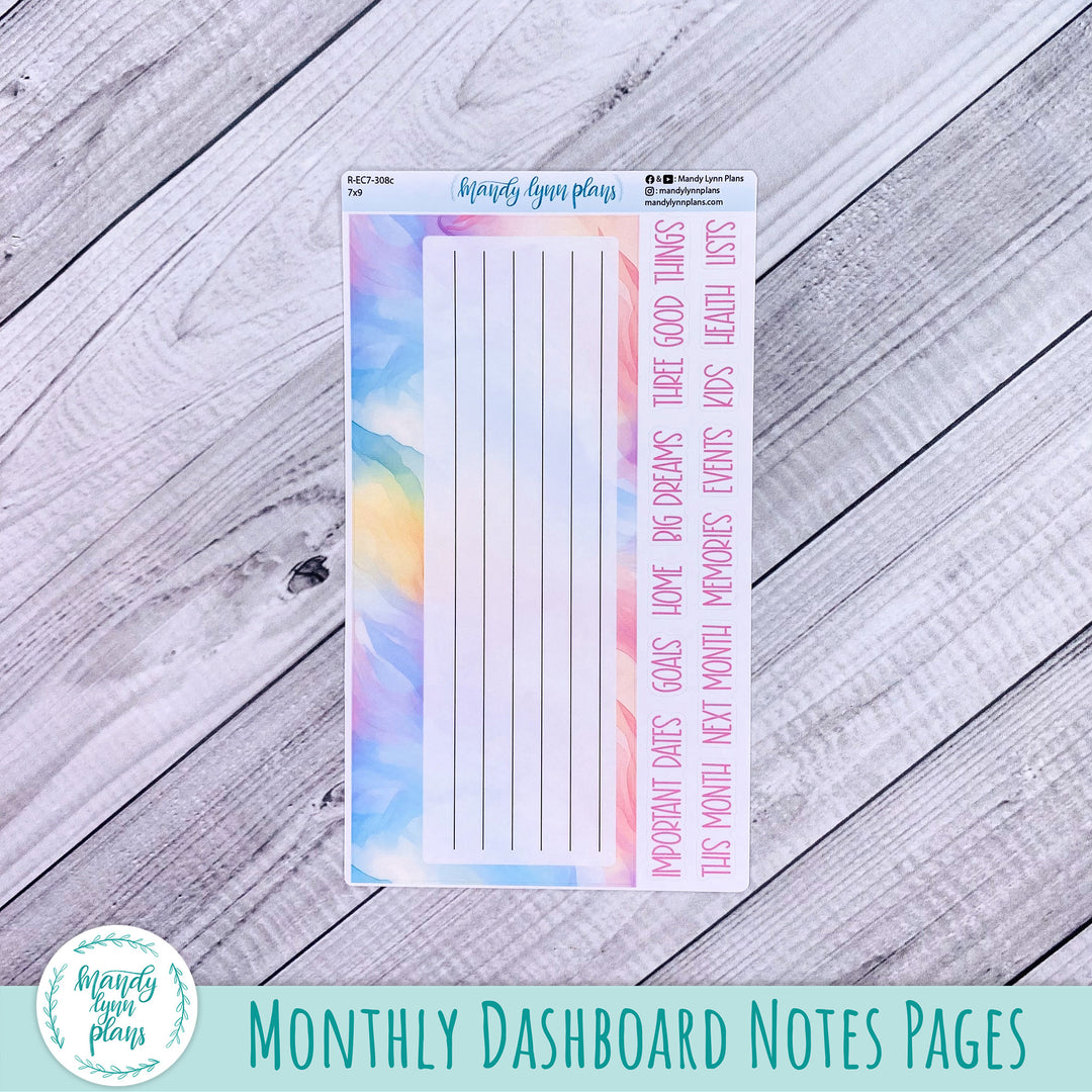 April EC 7x9 Dashboard Kit || Watercolor Wonder || R-EC7-308