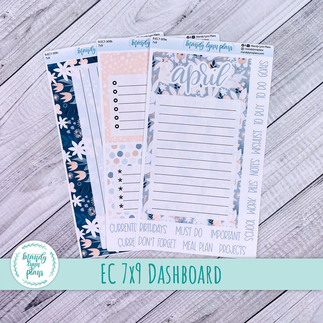 April EC 7x9 Dashboard Kit || Bunny Bliss || R-EC7-309