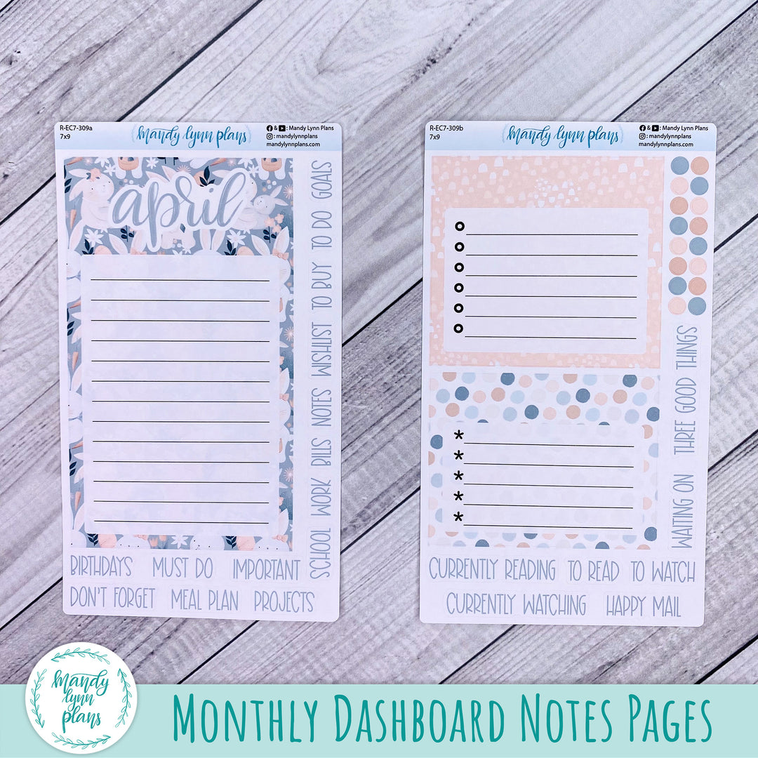 April EC 7x9 Dashboard Kit || Bunny Bliss || R-EC7-309