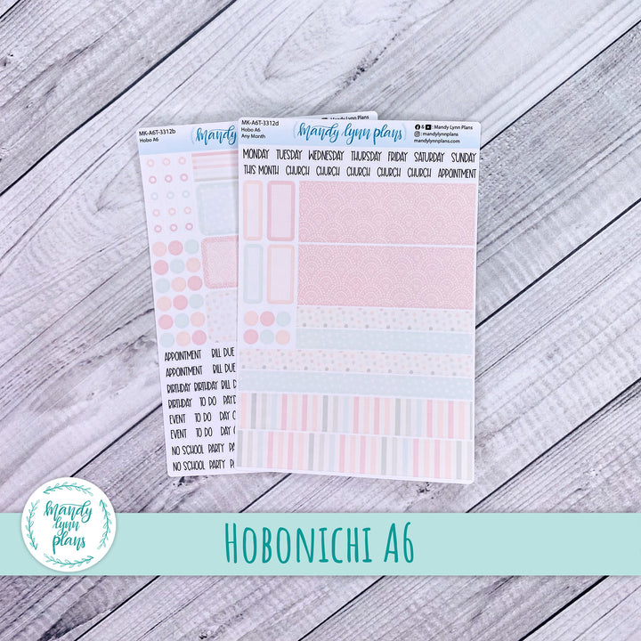 Any Month Hobonichi A6 Monthly Kit || Colors of Spring || MK-A6T-3312