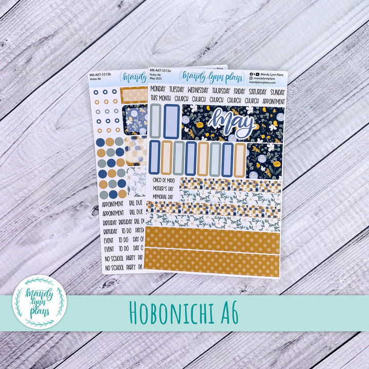 Hobonichi A6 May 2025 Monthly Kit || Wildflower Darling || MK-A6T-3313