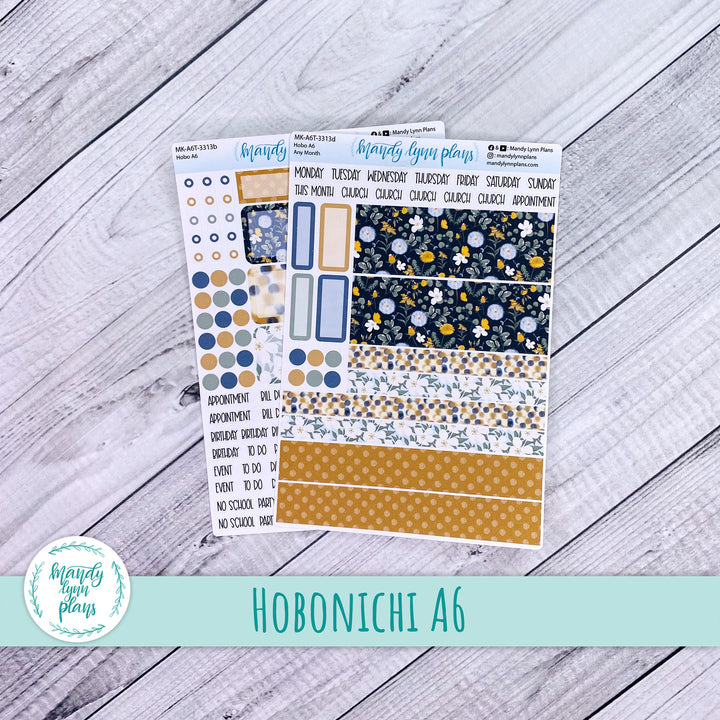 Any Month Hobonichi A6 Monthly Kit || Wildflower Darling || MK-A6T-3313