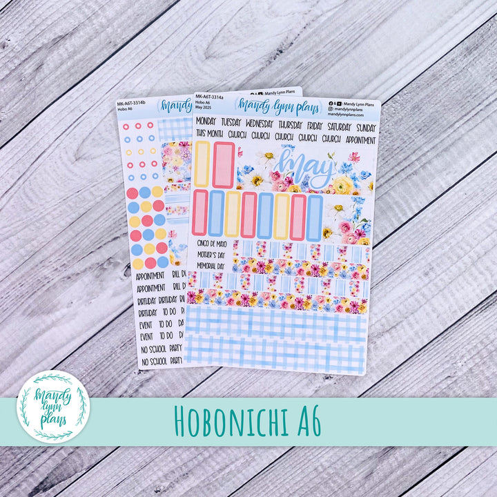 Hobonichi A6 May 2025 Monthly Kit || Picnic Bouquet || MK-A6T-3314