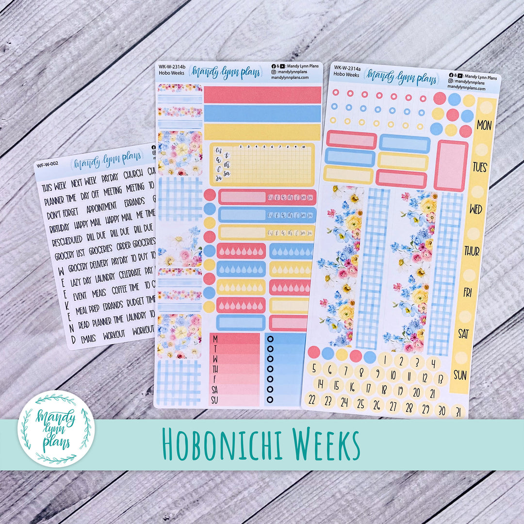 Hobonichi Weeks Weekly Kit || Picnic Bouquet || WK-W-2314