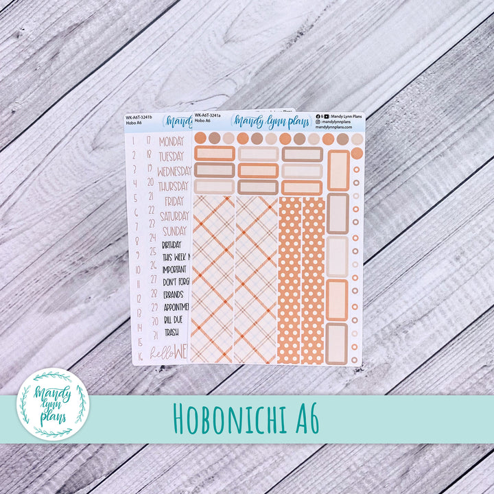 Hobonichi A6 Weekly Kit || Pumpkin Plaid || WK-A6T-3241