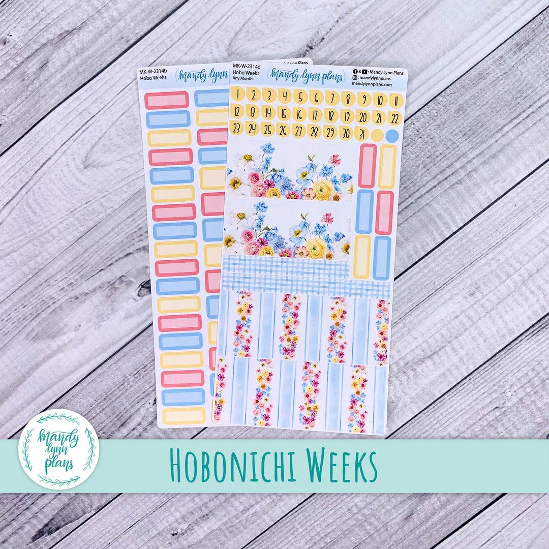 Any Month Hobonichi Weeks Monthly Kit || Picnic Bouquet || MK-W-2314