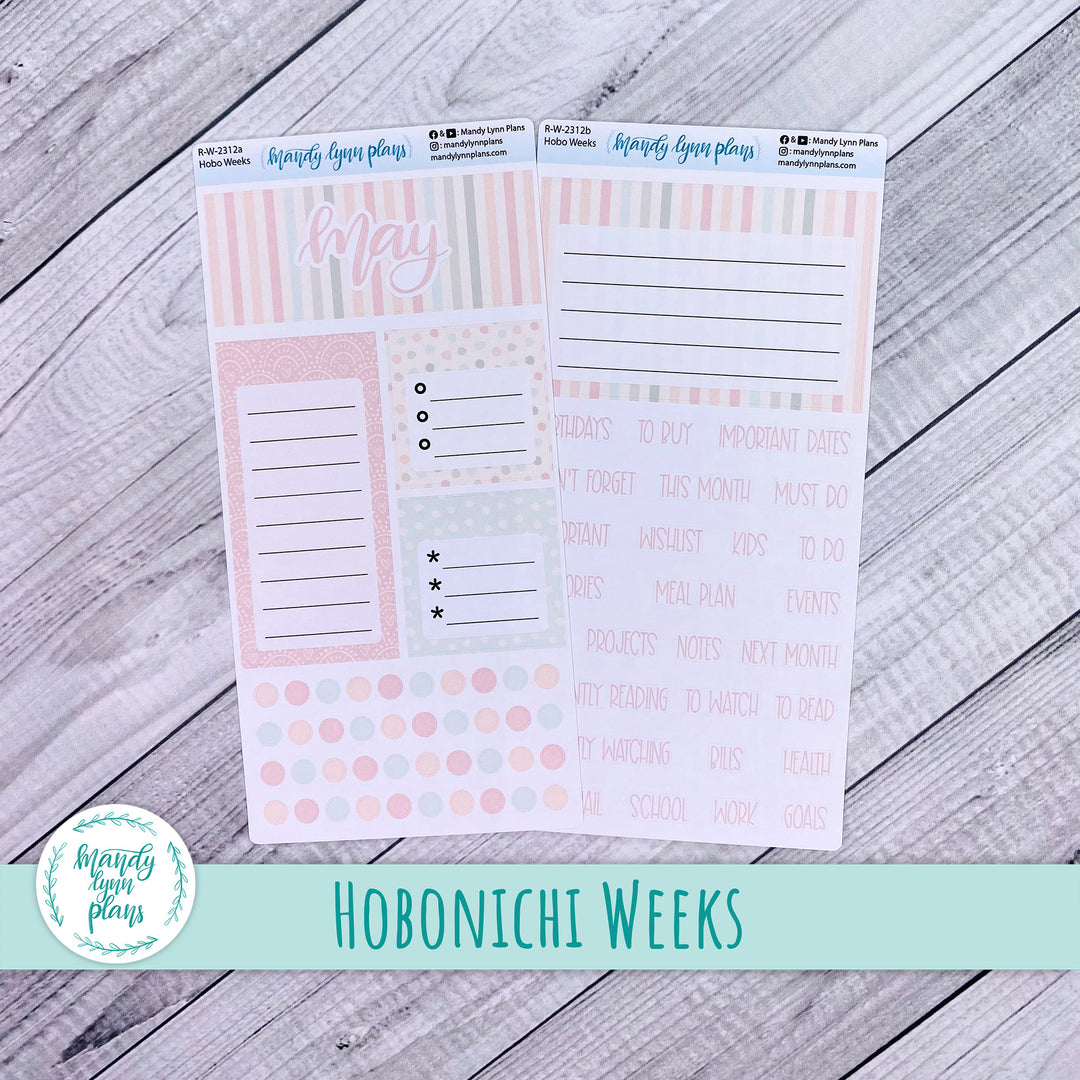 May Hobonichi Weeks Dashboard || Colors of Spring || R-W-2312