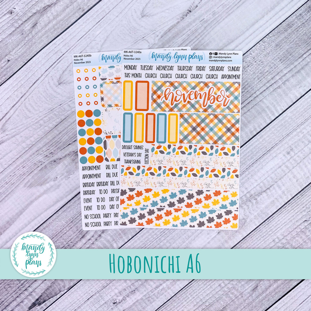 Hobonichi A6 November 2023 Monthly Kit || Crisp Autumn || MK-A6T-3240