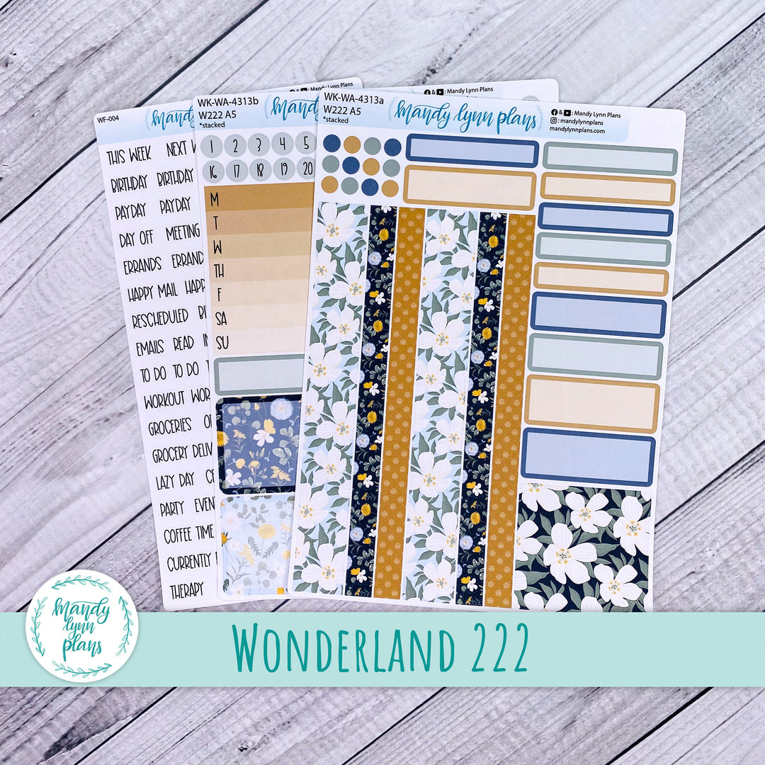 Wonderland 222 Weekly Kit || Wildflower Darling || 313