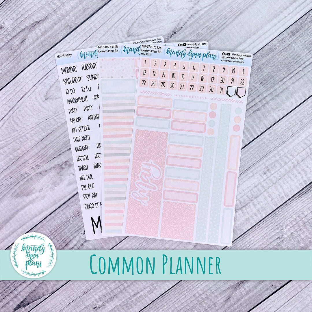 May 2025 Common Planner Monthly Kit || Colors of Spring || 312