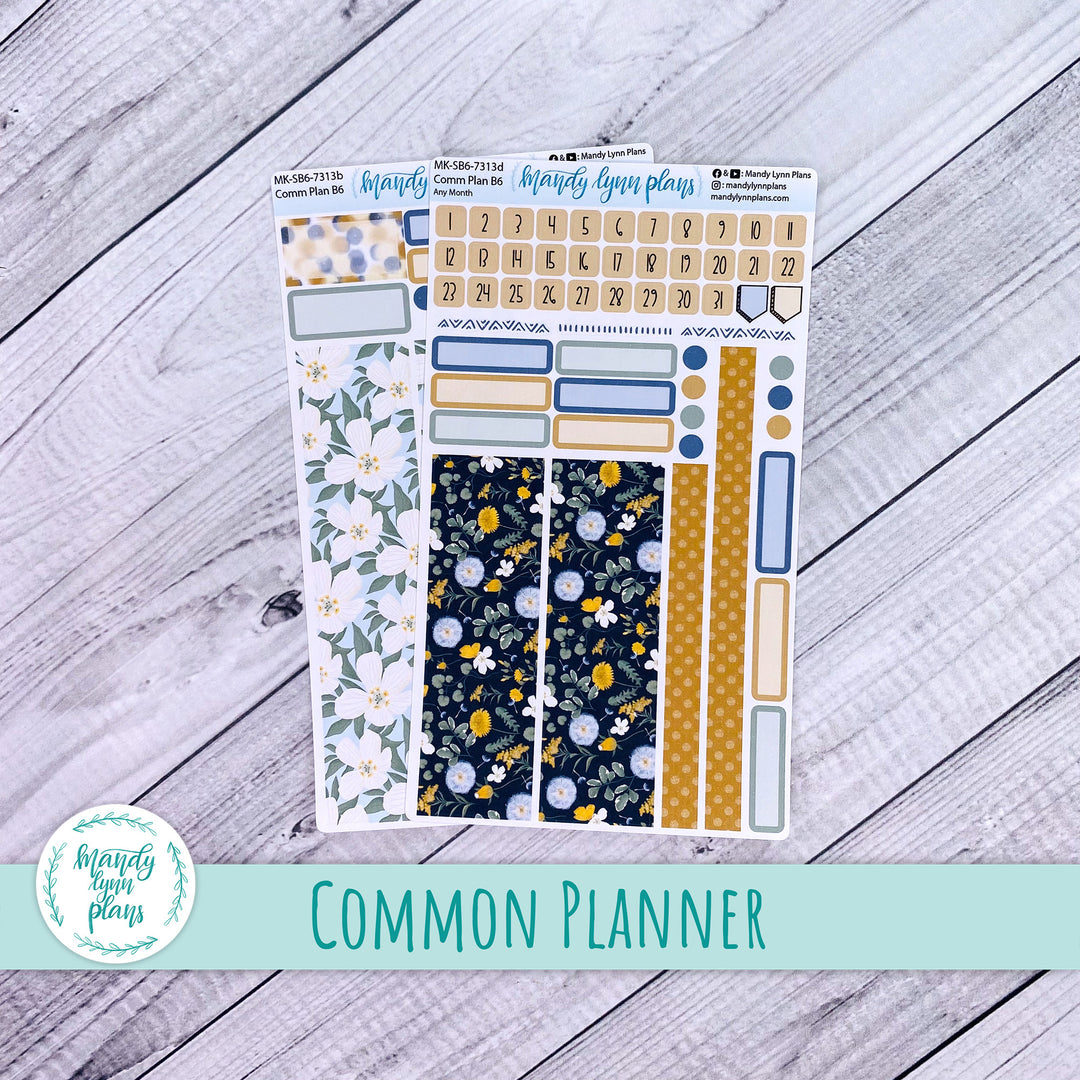 Any Month Common Planner Monthly Kit || Wildflower Darling || 313