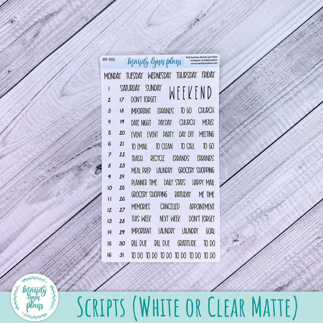 B6 Common Planner Weekly Kit || Book-a-holic || WK-SB6-7239