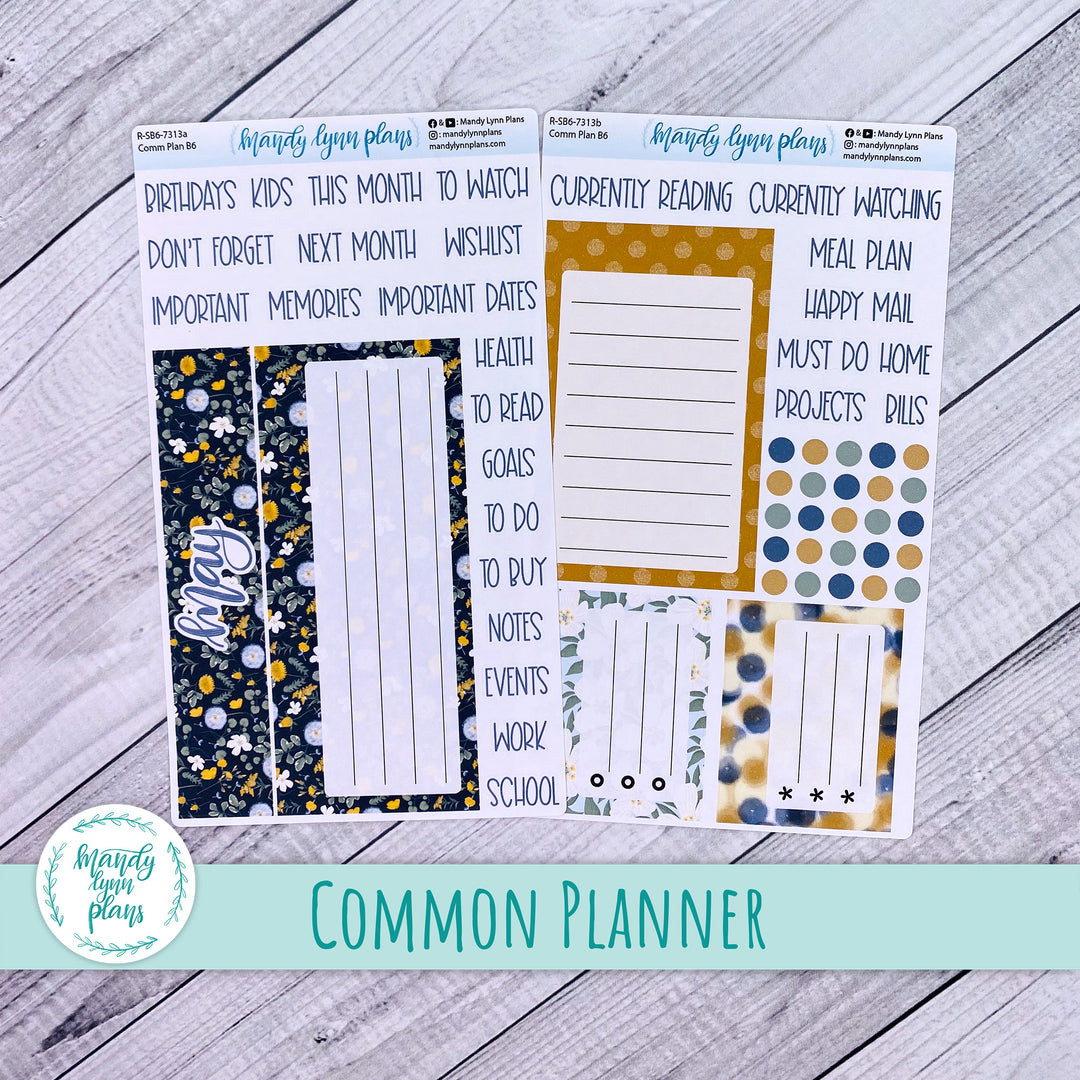 May Common Planner Dashboard || Wildflower Darling || 313