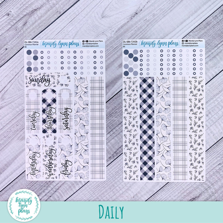 B6 Common Planner Daily Kit || Simplicity in Bloom || DL-SB6-7242