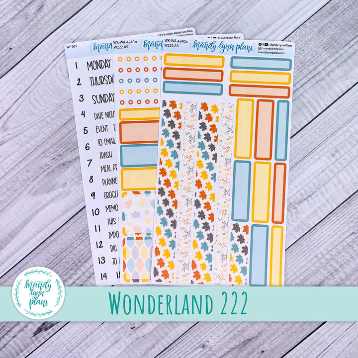 2024  Wonderland 222 Weekly Kit || Crisp Autumn || 240