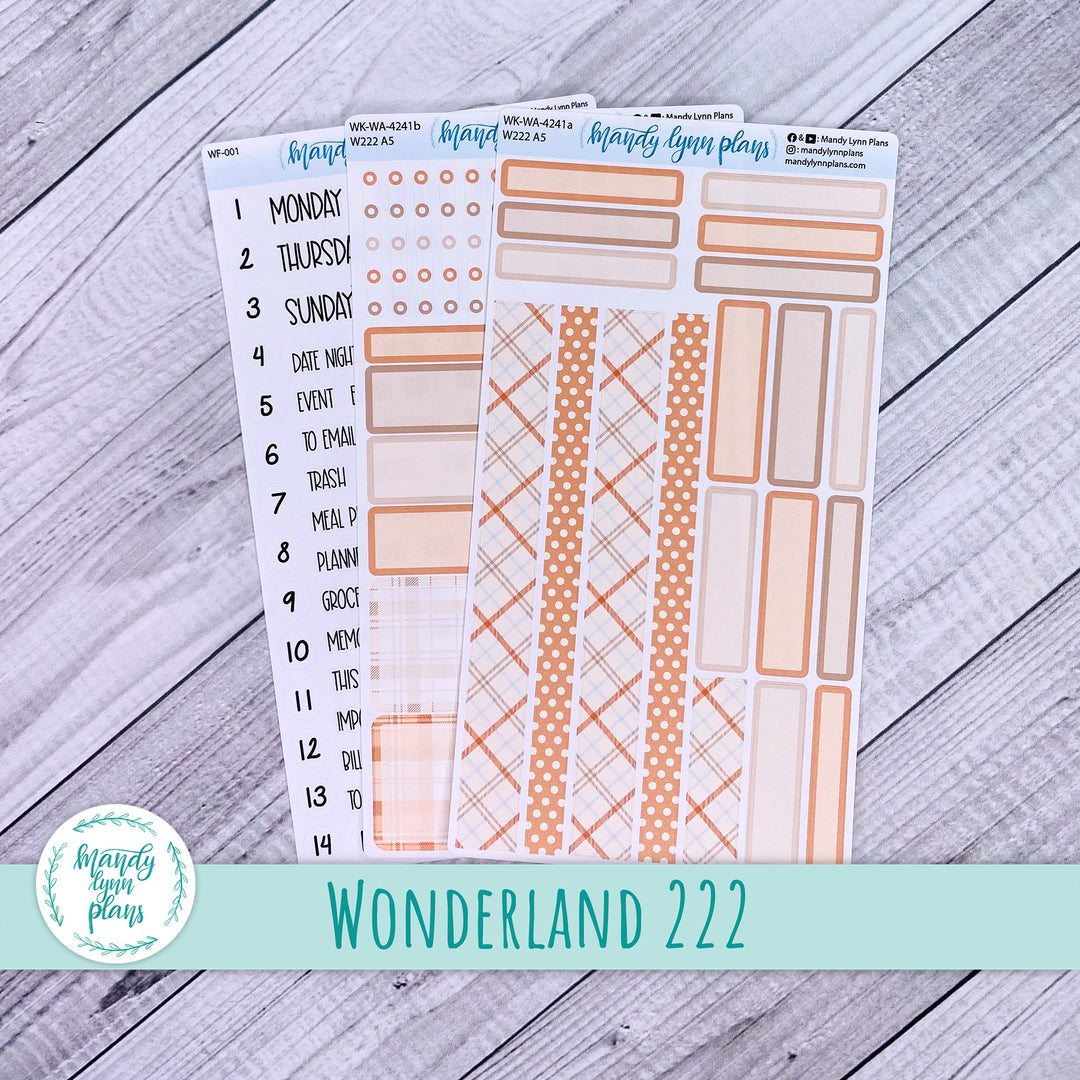 2024  Wonderland 222 Weekly Kit || Pumpkin Plaid || 241