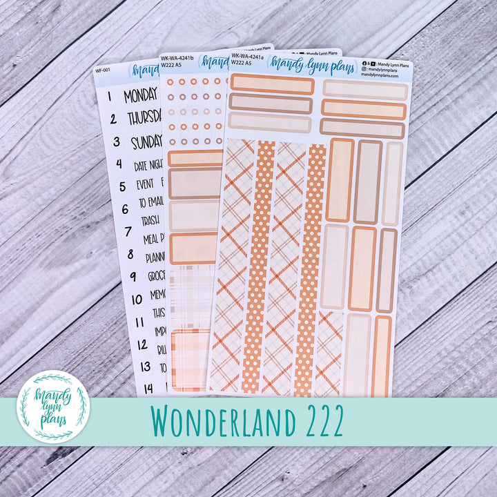 2024  Wonderland 222 Weekly Kit || Pumpkin Plaid || 241