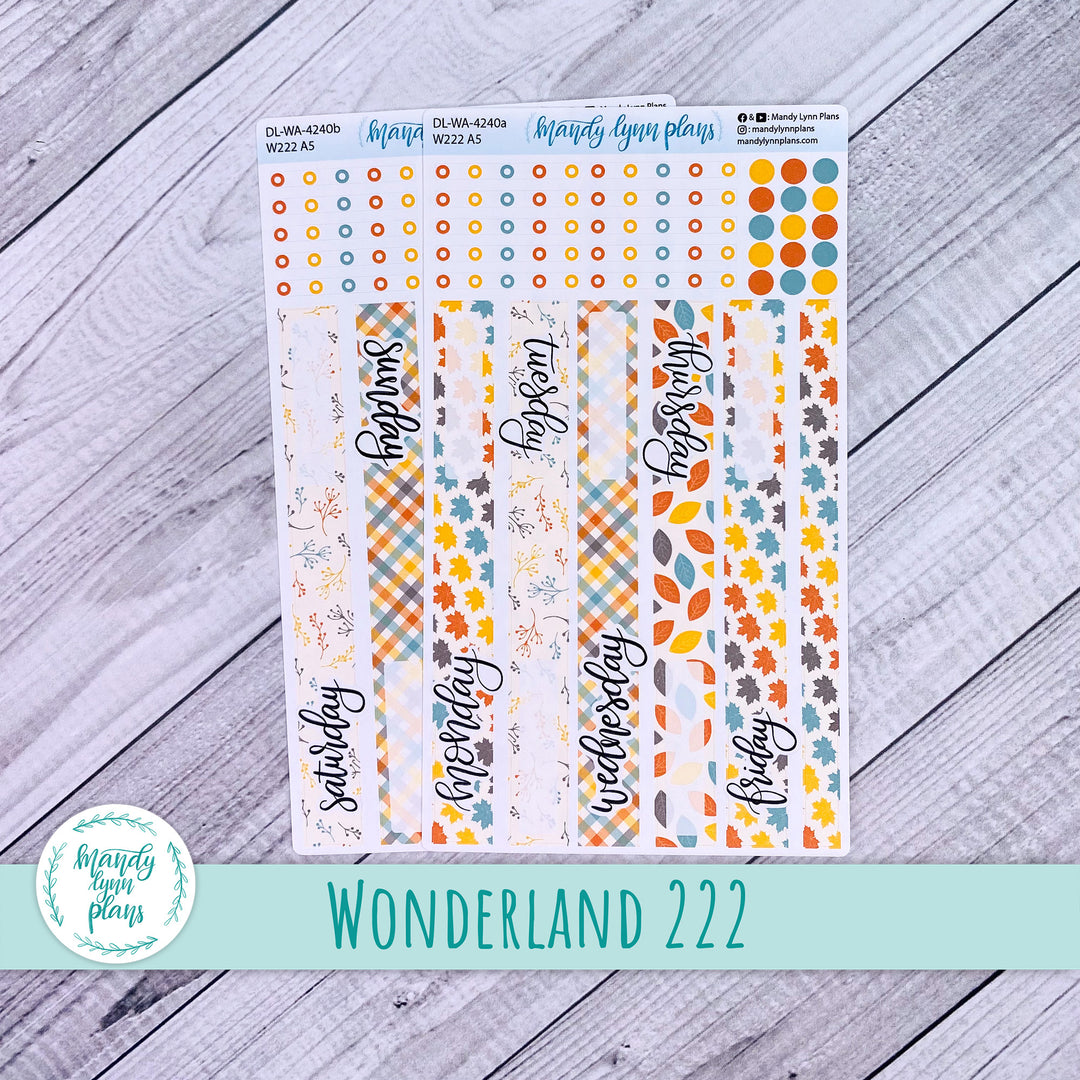 Wonderland 222 Daily Kit || Crisp Autumn || 240