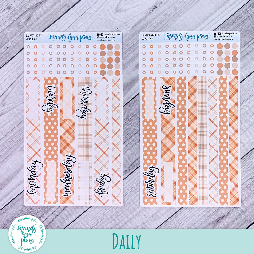 2024  Wonderland 222 Daily Kit || Pumpkin Plaid || 241