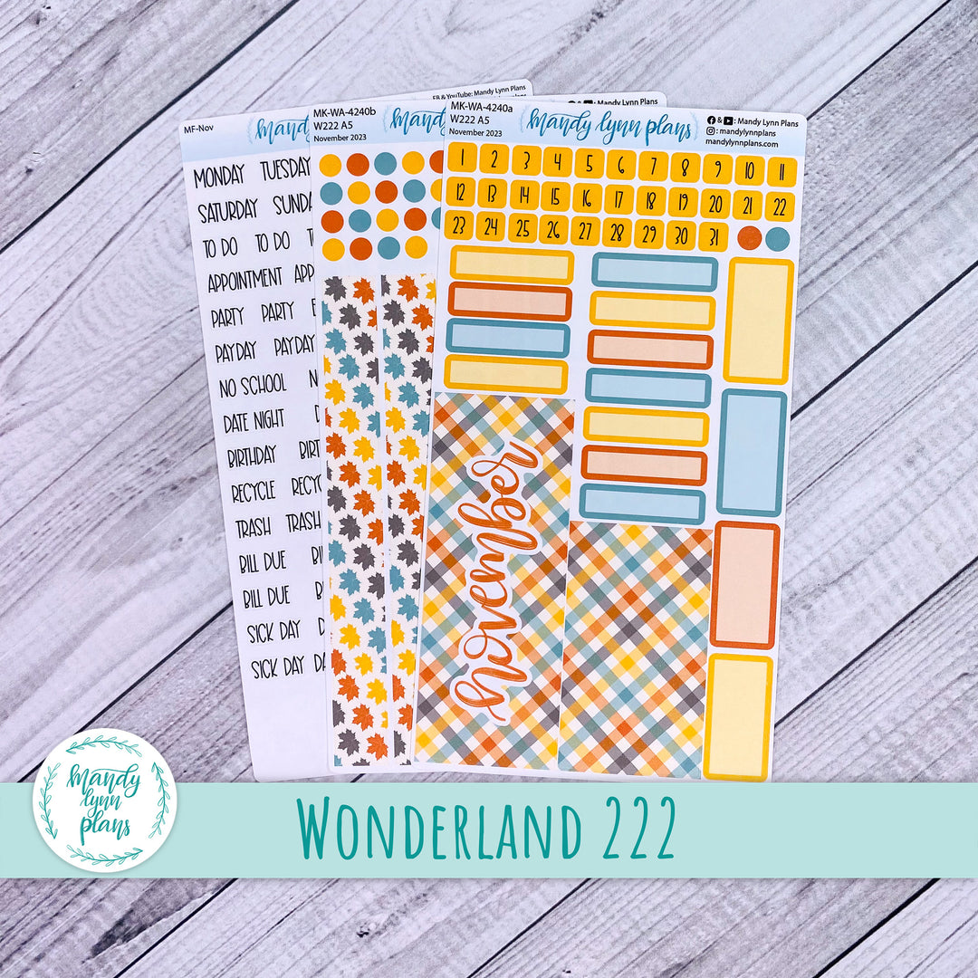 Wonderland 222 November 2023 Monthly Kit || Crisp Autumn || 240