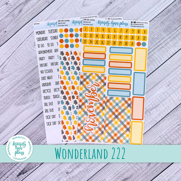 Wonderland 222 November 2023 Monthly Kit || Crisp Autumn || 240