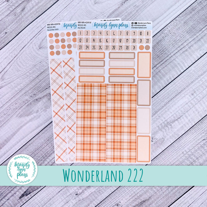 Any Month Wonderland 222 Monthly Kit || Pumpkin Plaid || 241