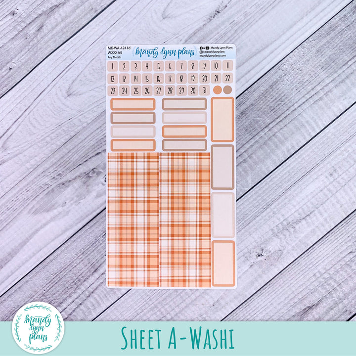 Any Month Wonderland 222 Monthly Kit || Pumpkin Plaid || 241