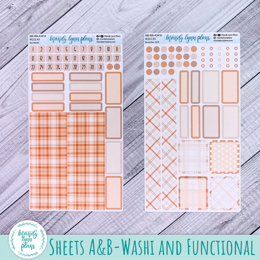 Any Month Wonderland 222 Monthly Kit || Pumpkin Plaid || 241